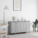 Sideboard Grey Sonoma 135 x 41 x 75 cm Engineered Wood 3333891