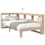 Bookcase Bed without Mattress 75x190 cm Small Single Solid Wood Pine 3324406