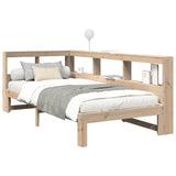 Bookcase Bed without Mattress 75x190 cm Small Single Solid Wood Pine 3324406
