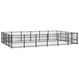 Outdoor Dog Kennel Steel 22.58 m 3124628