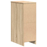 Garage Storage Cabinet Sonoma Oak 30x51x85 cm Solid Wood Pine 860555