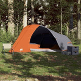 ZNTS Camping Tent Dome 4-Person Orange Waterproof 94729