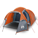Camping Tent Tunnel 2-Person Orange Waterproof 94388