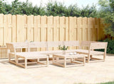 Garden Sofa Set Natural Pine Solid Pine Wood Large Modular 3217030