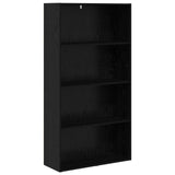Freestanding Bookshelf Black Oak 80 x 30 x 152 cm 8003718