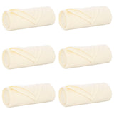 Throw Blankets 6 pcs Cream 240 x 220 cm Fleece 42017075