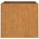Planters 2 pcs 49x47x46 cm Corten Steel 821552