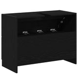 Bathroom Cabinet Black Oak 78 x 37 x 59 cm Engineered wood 868832