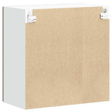 Kitchen Wall Cabinet with Glass Door Lucca Smoked Oak Engineered Wood 853912