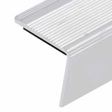 Stair Nosings in L-shape 15 pcs Aluminium 100 cm Silver 146757