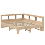 Bookcase Bed without Mattress 140x200cm Solid Wood Pine 3324538