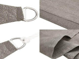 Sunshade Sail 160 g/m Square Light Grey 3.6x3.6 m HDPE 4001967