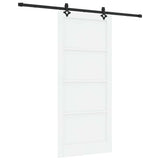 Sliding Door ORKDAL White 93 x 211 cm Solid Pine Wood 3333657