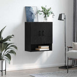 Wall Cabinet Black oak 60 x 31 x 70 cm Engineered wood 879542