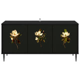 TV Cabinet BREMEN 102 x 33 x 51 cm Black Oak Engineered Wood 8007107