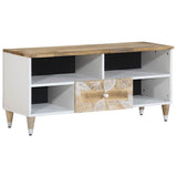 ZNTS TV Cabinet 100x33.5x46 cm Solid Wood Mango 4018680