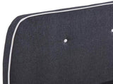 Bed Frame without Mattress Dark Grey Fabric 150x200 cm King Size 281099