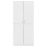 Wardrobe White 80x52x180 cm Engineered Wood 800621