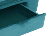 Dog Sofa with Storage Turquoise 75 x 50 x 38cm Plush 171083