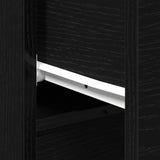 Sideboard with Drawer Black Oak 30 x 30 x 70 cm Engineered Wood 862774