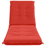 Sunlounger Cushion GEMERT 100% Polyester Red 190 x 60 x 9 cm 947394