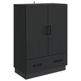 Sideboard with Drawer Black 66 x 34.5 x 92 cm Engineered Wood 895356