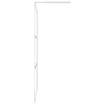 ZNTS Walk-in Shower Wall with Shelf Chrome 100x195 cm ESG Glass&Aluminium 3185500