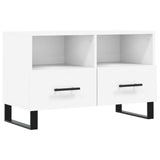 TV Cabinet White 80x36x50 cm Engineered Wood 828996
