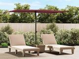 Garden Parasol with Aluminium Pole 2x1.5 m Bordeaux Red 47340