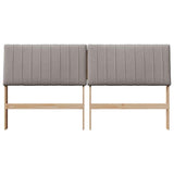 Upholstered Headboard Taupe 180 cm Solid Pine Wood 879382