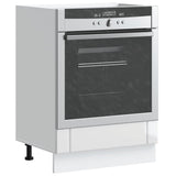 Oven Cabinet "Lucca" High Gloss White Engineered Wood 853759