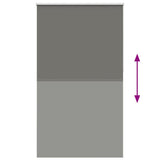Roller Blind Blackout Grey 125x230 cm Fabric Width 121.6 cm Polyester 4011211