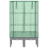Raised Bed with Greenhouse Cover Rattan Look 80x40x140 cm 4015861