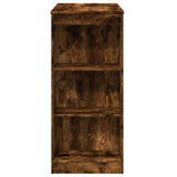 Bar Table with Racks Smoked Oak 95x47x103.5 cm Engineered Wood 854386