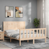 Bed Frame without Mattress 140x190 cm Solid Wood Pine 3192601