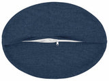 Cushion with Pillow HEERLEN 6 pcs Blue Fabric 929316