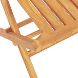 Garden Dining Set Natural Teak Solid Teak Wood Medium Foldable 3155003