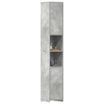 Bathroom Cabinet Concrete Grey 30x30x183.5 cm Engineered Wood 802601