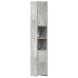 Bathroom Cabinet Concrete Grey 30x30x183.5 cm Engineered Wood 802601