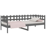 Day Bed without Mattress Grey 90x200 cm Solid Wood Pine 820758