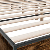 Bed Frame without Mattress Smoked Oak 200x200 cm 3280174