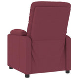 Massage Chair Wine Red Fabric 339115