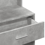 Dressing Table with Cabinet Concrete Grey 80x35x132 cm 848237