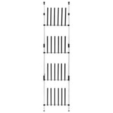 Telescopic Boot Rack with Rods Aluminium 321110