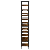 Bookshelf Smoked Oak 127.5x28.5x172.5 cm Engineered Wood 838870