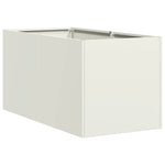 ZNTS Planter White 40x80x40 cm Cold-rolled Steel 860732