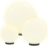 6 Piece LED Bowl Lamp Set Spherical 20/30/40 cm PMMA 277146