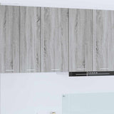 Hanging Cabinet with Door Grey Sonoma and White 40 x 31 x 80 cm 884263
