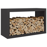 Firewood Rack Black 100x40x60 cm Steel 850982