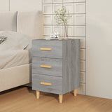 Bedside Cabinet Grey Sonoma 40x40x66 cm Engineered Wood 817322